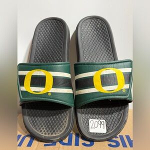 #2094-Green and Yellow Slide Sandals